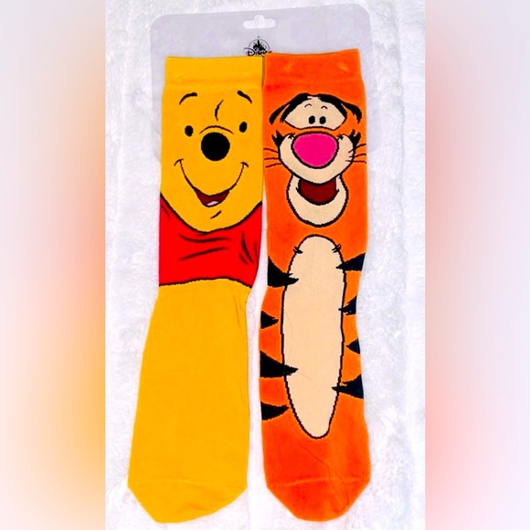 Disney Parks Winnie The Pooh and Tigger socks - Picture 1 of 5